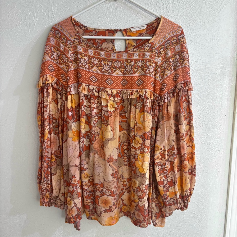 Spell & The Gypsy Collective XL Amethyst Blouse in Amber - Picture 4 of 8